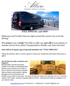 halloween limo rates